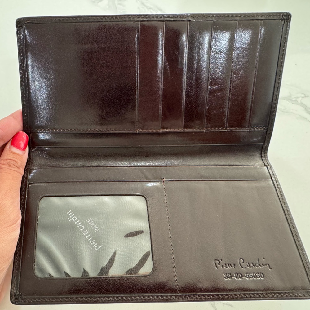 Vintage Pierre Cardin Narrow Leather Wallet